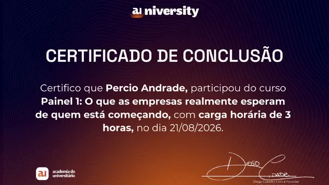 Painel 1: O que as empresas realmente esperam de quem está começando